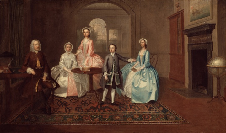 John Thomlinson s rodinou, Arthur Devis