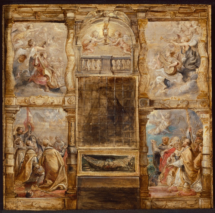 Adorace eucharistie, Peter Paul Rubens