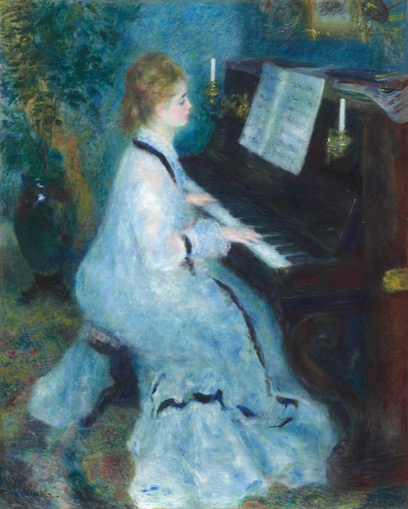 Žena u klavíru, Pierre-Auguste Renoir