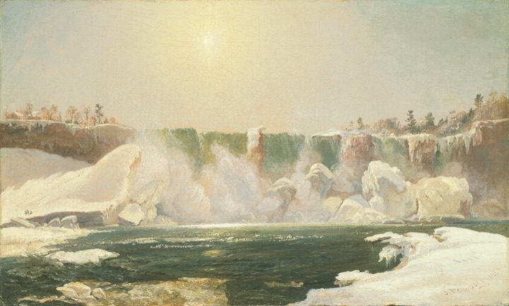 Niagarské vodopády v zimě, Jasper Francis Cropsey