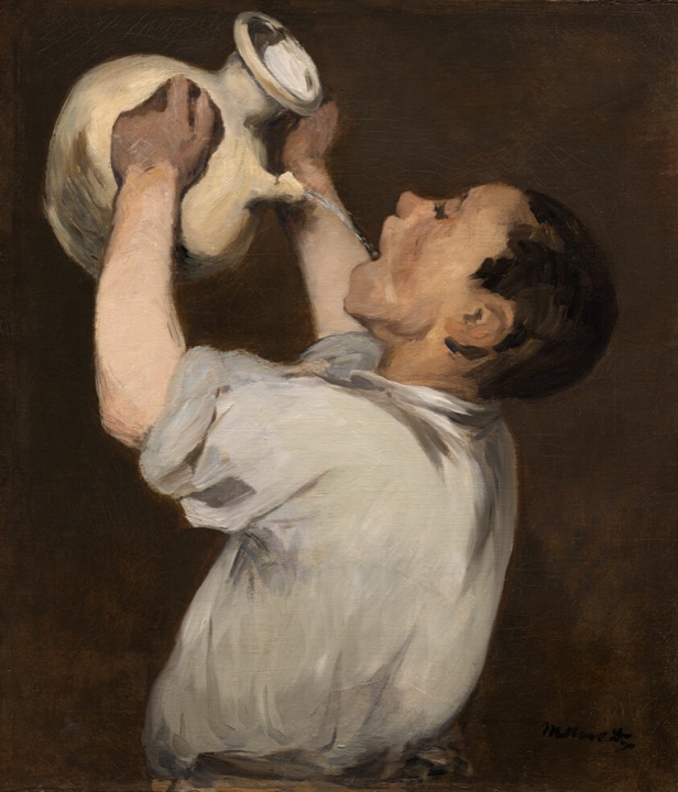 Chlapec se džbánem (La Régalade), Édouard Manet