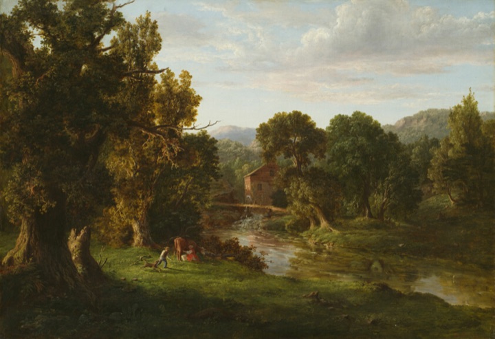 Starý mlýn, George Inness
