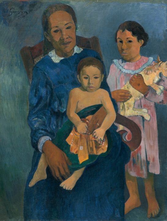 Polynésanka s dětmi, Paul Gauguin