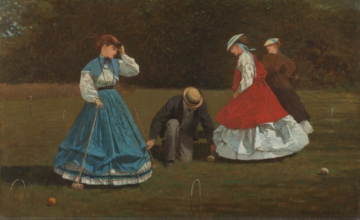 Scéna s kroketem, Winslow Homer