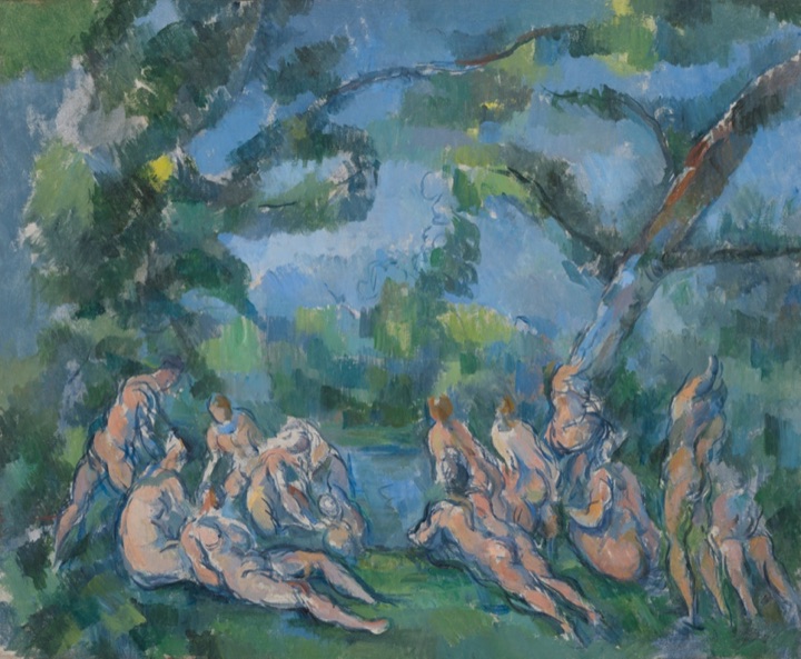 Koupající se, Paul Cézanne
