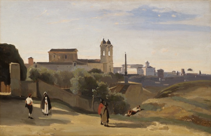Monte Pincio, Řím, Jean-Baptiste Camille Corot