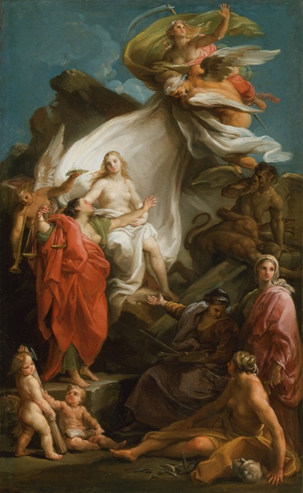 Čas odhaluje Pravdu, Pompeo Girolamo Batoni