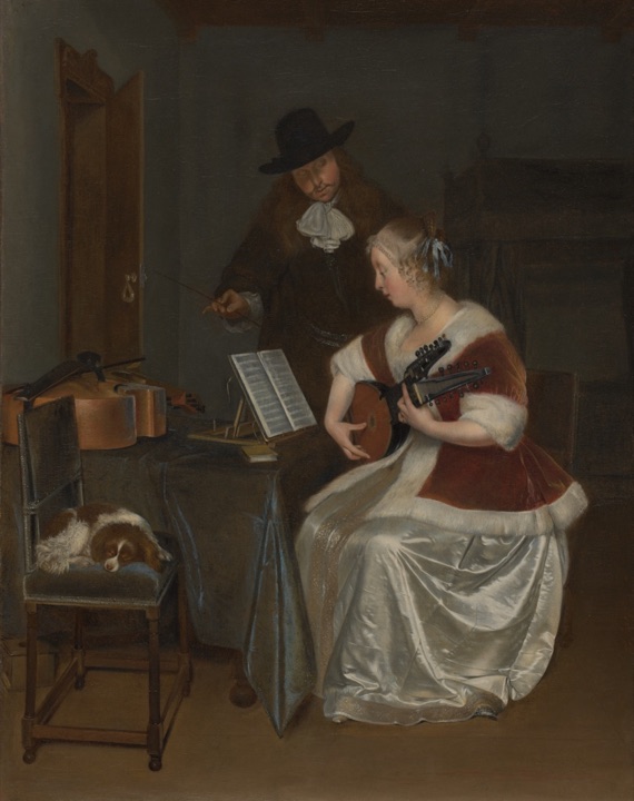 Hodina hudby, Gerard ter Borch the Younger