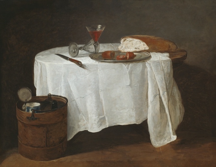Bílý ubrus, Jean-Baptiste-Siméon Chardin