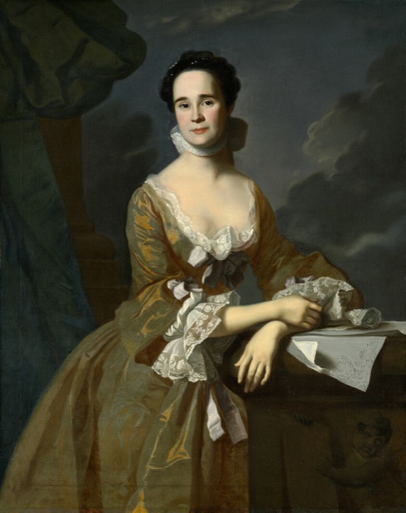 Paní Daniel Hubbard (Mary Greene), John Singleton Copley