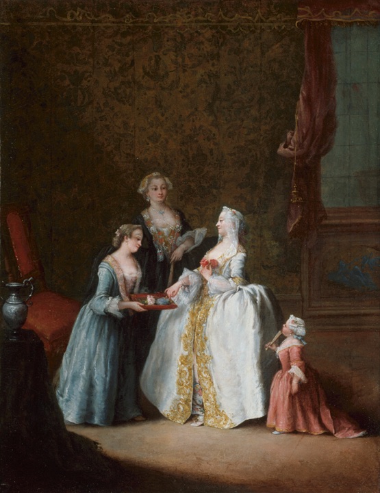 Dáma při toaletě, Pietro Longhi