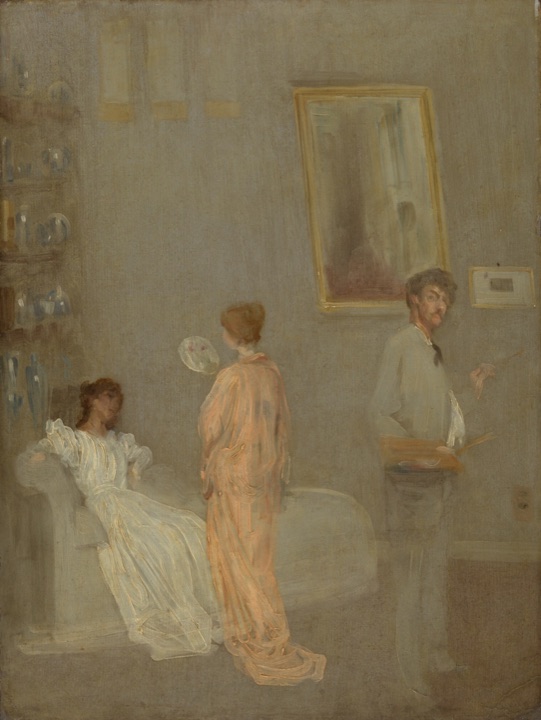 Umělec ve svém ateliéru, James McNeill Whistler