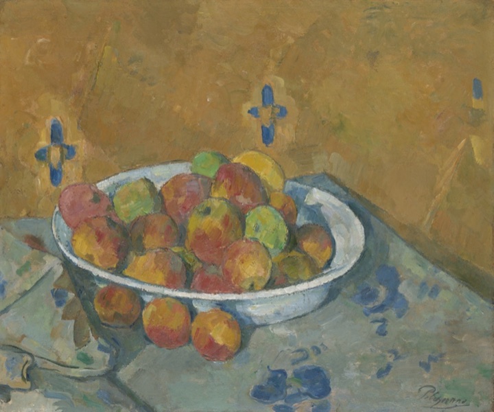 Talíř s jablky, Paul Cézanne