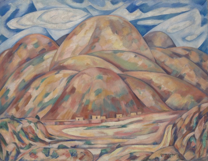 Krajina č. 3, doly Cash Entry, Nové Mexiko, Marsden Hartley