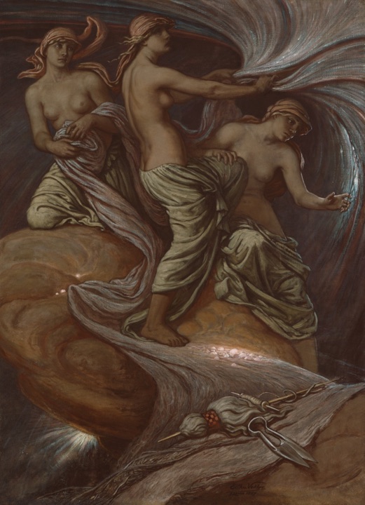 Sudičky sbírající hvězdy, Elihu Vedder
