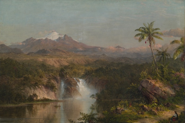 Pohled na Cotopaxi, Frederic Edwin Church