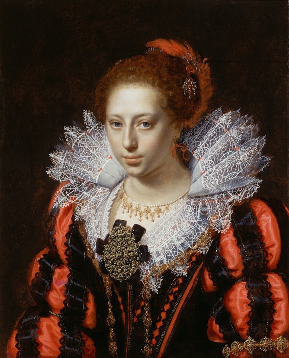 Portrét mladé dámy, Paulus Moreelse