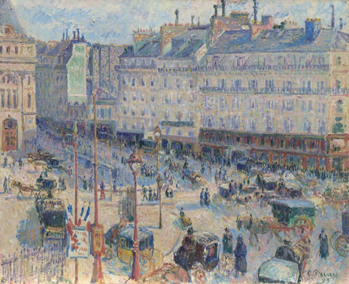 Place du Havre, Paříž, Camille Pissarro