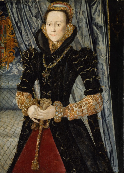 Portrét dámy z rodu Wentworthů (pravděpodobně Jane Cheyne), Hans Eworth