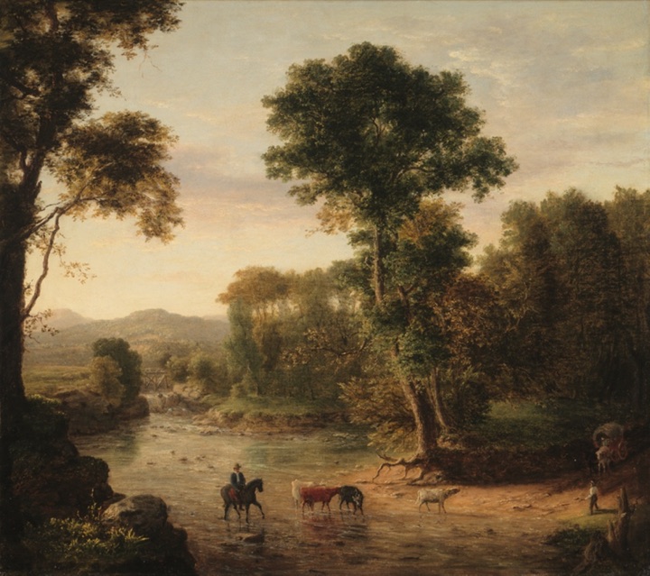 Přechod přes brod, George Inness