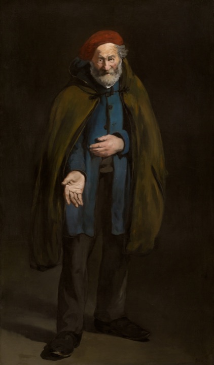 Žebrák v hrubém plášti (Filozof), Édouard Manet
