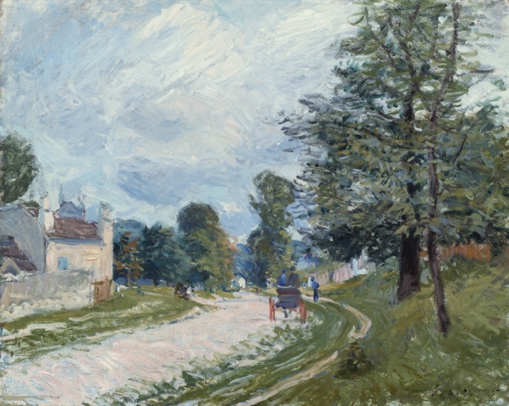 Zákrut cesty, Alfred Sisley