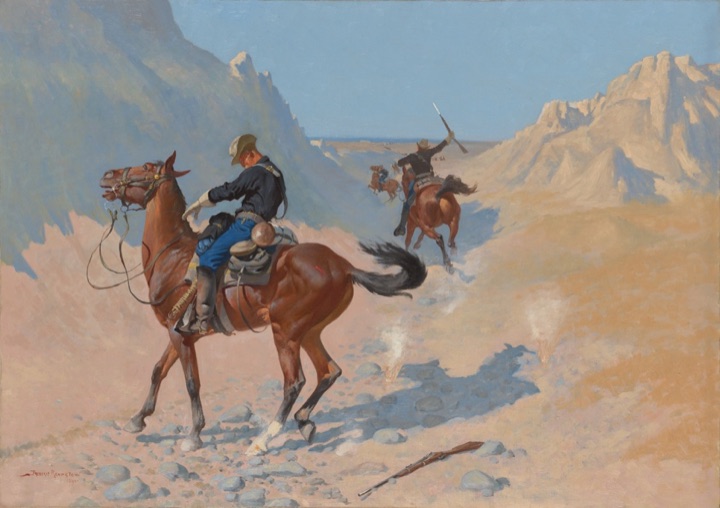 Předvoj aneb Vojenská oběť (Léčka), Frederic Remington