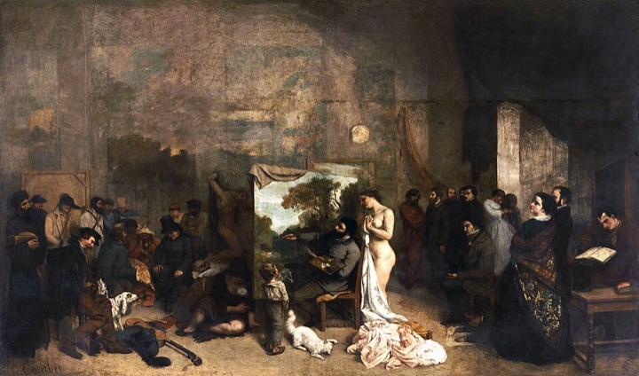 Ateliér malíře, Gustave Courbet