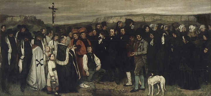Pohřeb v Ornans, Gustave Courbet