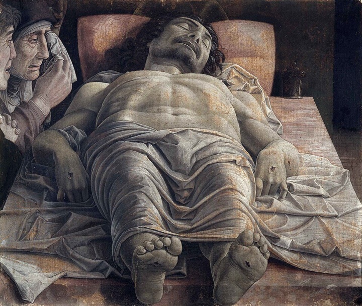 Mrtvý Kristus, Andrea Mantegna