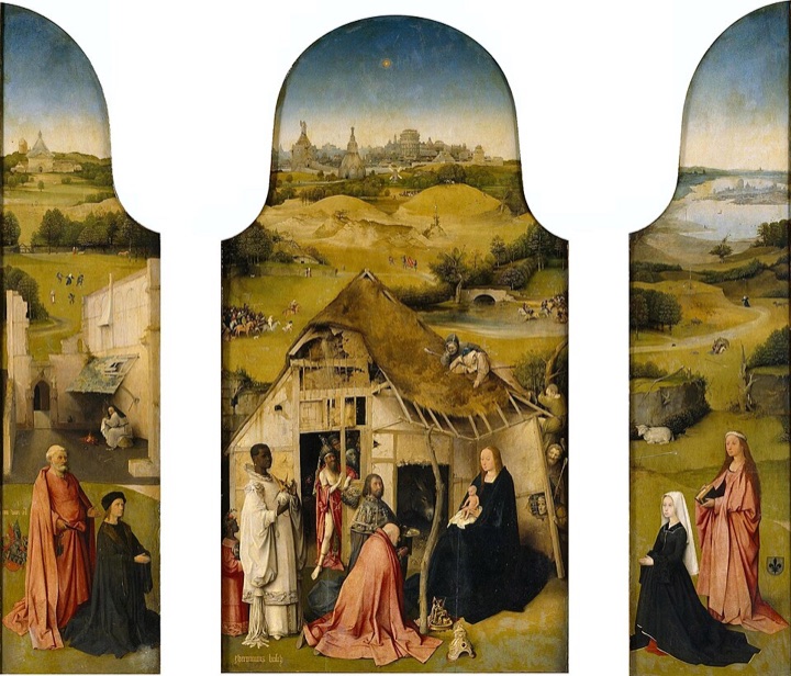 Klanění tří králů, Hieronymus Bosch