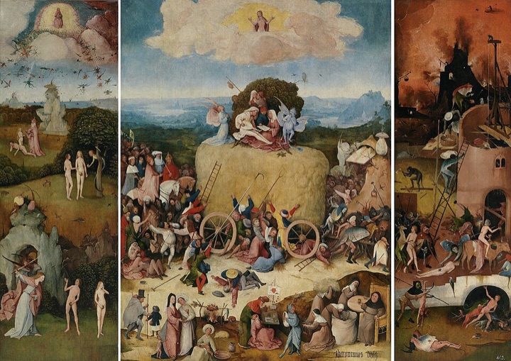 Vůz sena, Hieronymus Bosch