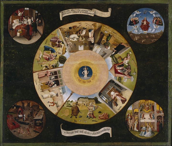 Sedm smrtelných hříchů a čtyři poslední věci člověka, Hieronymus Bosch nebo jeho okruh