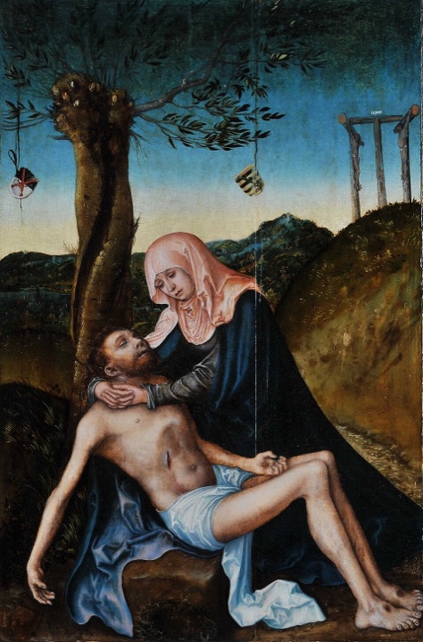 Pieta pod křížem, Lucas Cranach the Elder