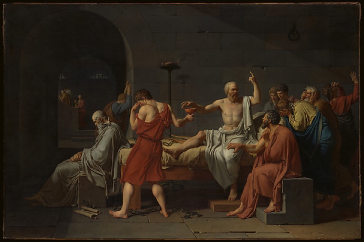 Smrt Sokrata, Jacques-Louis David