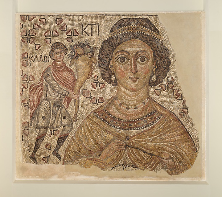 Fragment podlahové mozaiky s personifikací Ktisis, neznámý autor — Byzantine