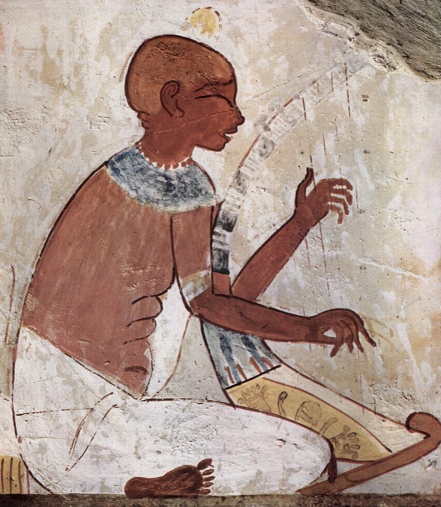 Hudebnice v hrobce písaře Nachta, neznámý egyptský malíř