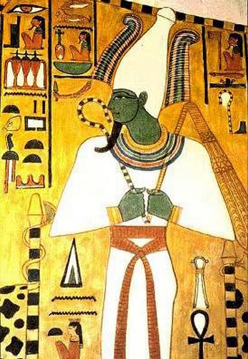 Usir v hrobce královny Nefertari, neznámý egyptský malíř