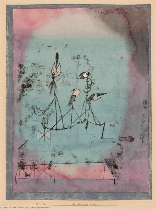Cvrlikající stroj, Paul Klee