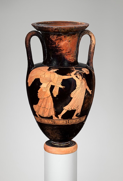 Nolanská amfora s Eós a hráčem na lyru, Achilles Painter
