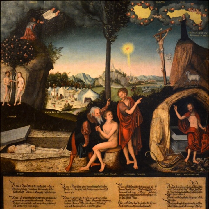 Zákon a milost, Lucas Cranach the Elder