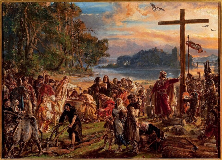 Zavedení křesťanství v Polsku, Jan Matejko
