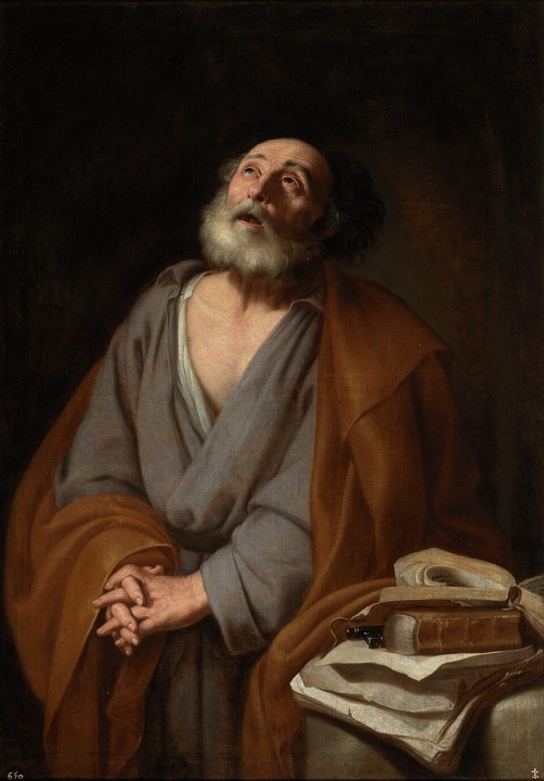 Plačící svatý Petr, neznámý autor — Museo Nacional del Prado
