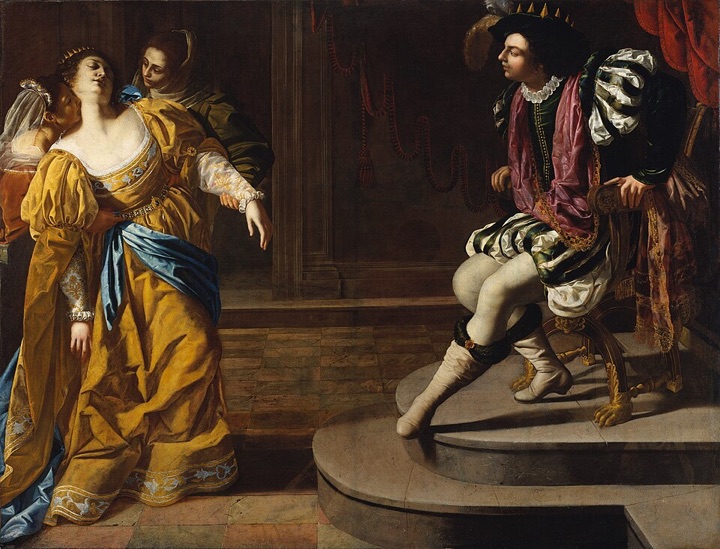Ester před Ahasverem, Artemisia Gentileschi