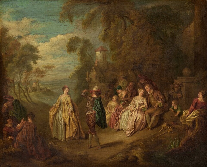 Fête Champêtre, neznámý francouzský autor podle Jean-Baptiste Josepha Patera