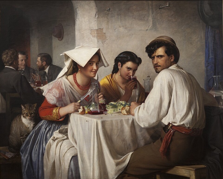 V římské osterii, Carl Bloch