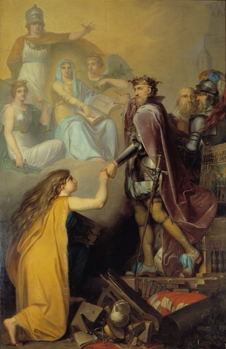 Kristián III. přichází Dánsku na pomoc, Nicolai Abildgaard