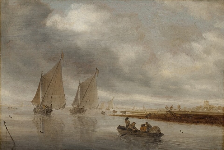 Říční krajina, Salomon van Ruysdael
