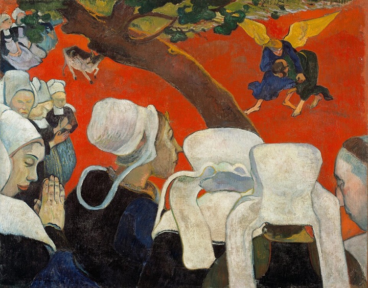 Vidění po kázání, Paul Gauguin