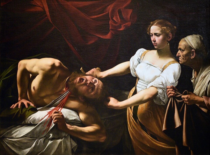 Judita stínající Holoferna, Caravaggio